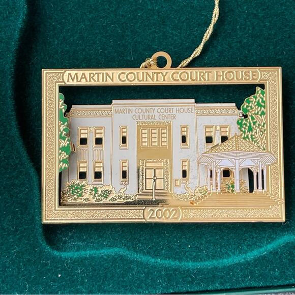 Other - Kiwanis Club of Stuart, Brass Ornament 3D painted, Martin County Courthouse